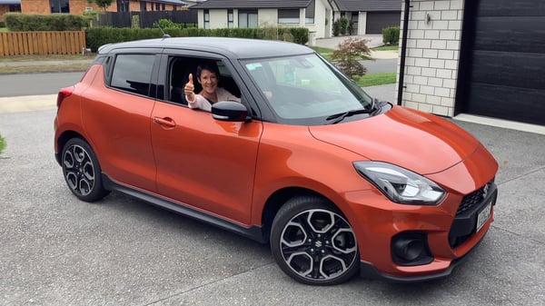 Yvonne Pearson and her Swift Sport