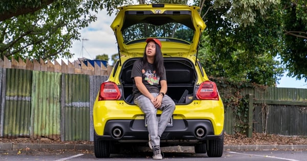 Geoff Ong and his Swift Sport